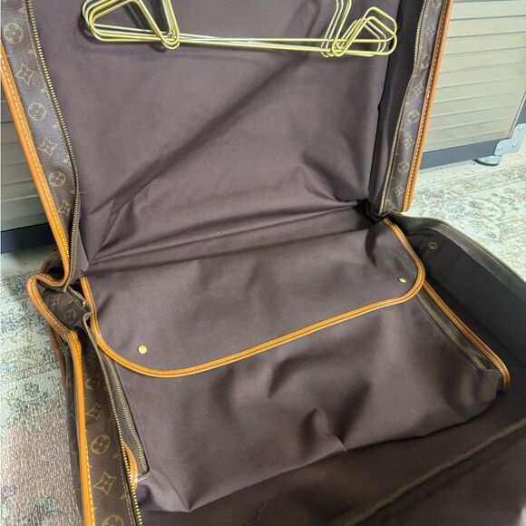 Louis Vuitton Vintage 80s/90s Monogram Garment Brown Luggage Bag - Picture 5 of 16